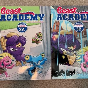 Beast academy level 3A and 3B guide books